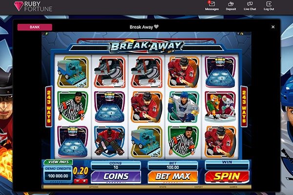 Ruby Fortune Breakaway slot game