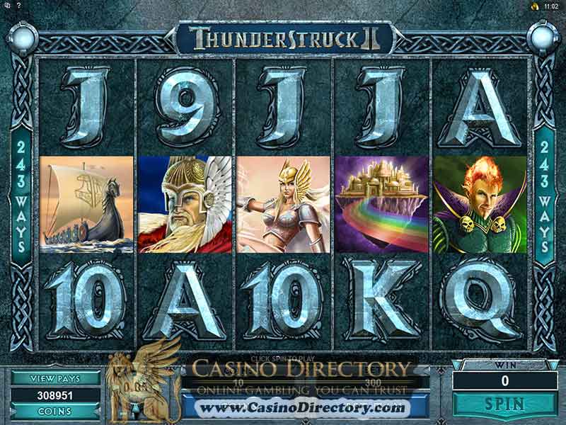 Thunderstruck 2 gameplay
