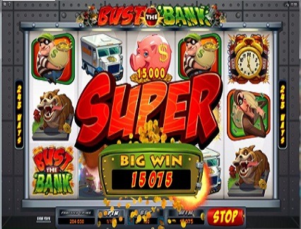 Bust the bank slot game play