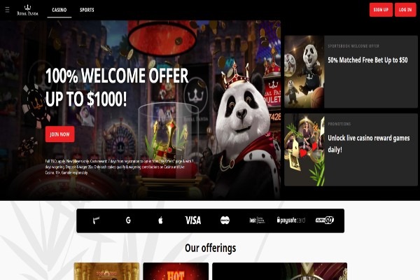 royal panda $1000 welcome bonus
