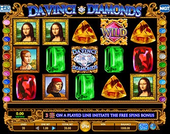 DaVinci Diamonds slot game win