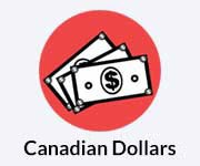 Canadian dollars icon