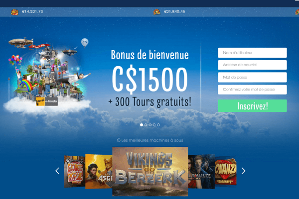 Sloty Casino Page d'accueil