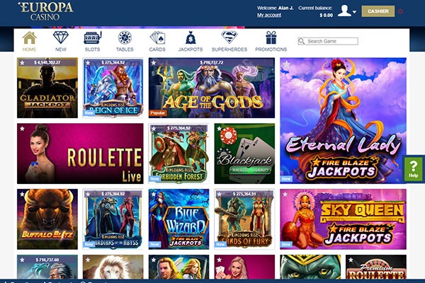 Europa Casino Games