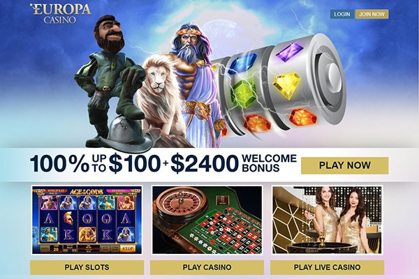 Europa Casino homepage