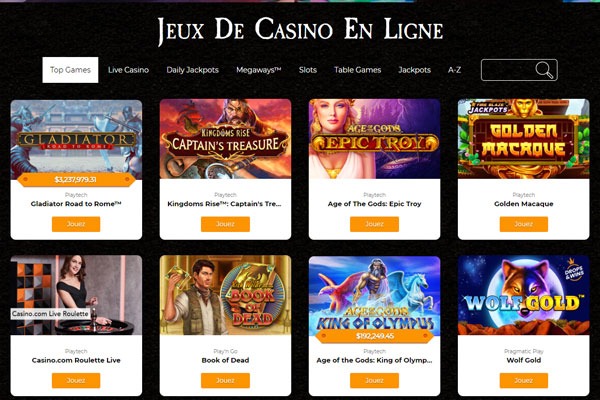 Casino.com Jeux de casino