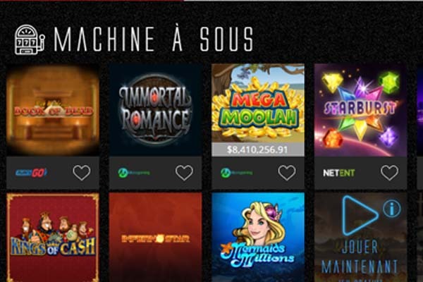captain spins casino games screenshot french