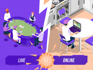 live poker vs online poker